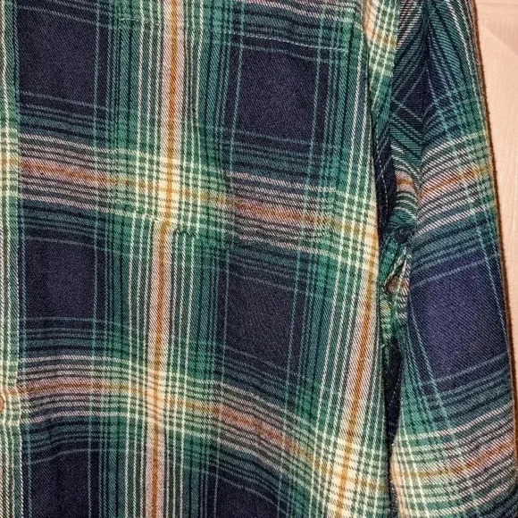 Nickel‎ & Iron New York Flannel Shirt Mens Long Sleeve Plaid Button Up Large - Picture 3 of 5